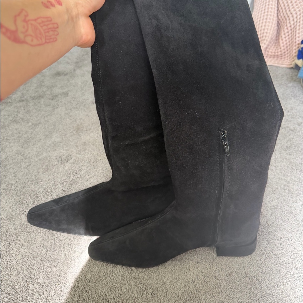 STAUD Black Over the Knee Boots